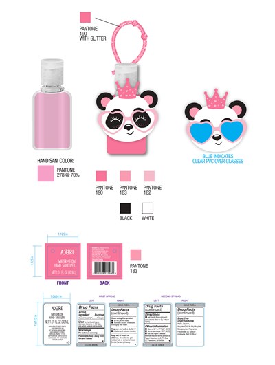 Label (Acore Watermelon(girls)hand Sanitizer Label Artwork)